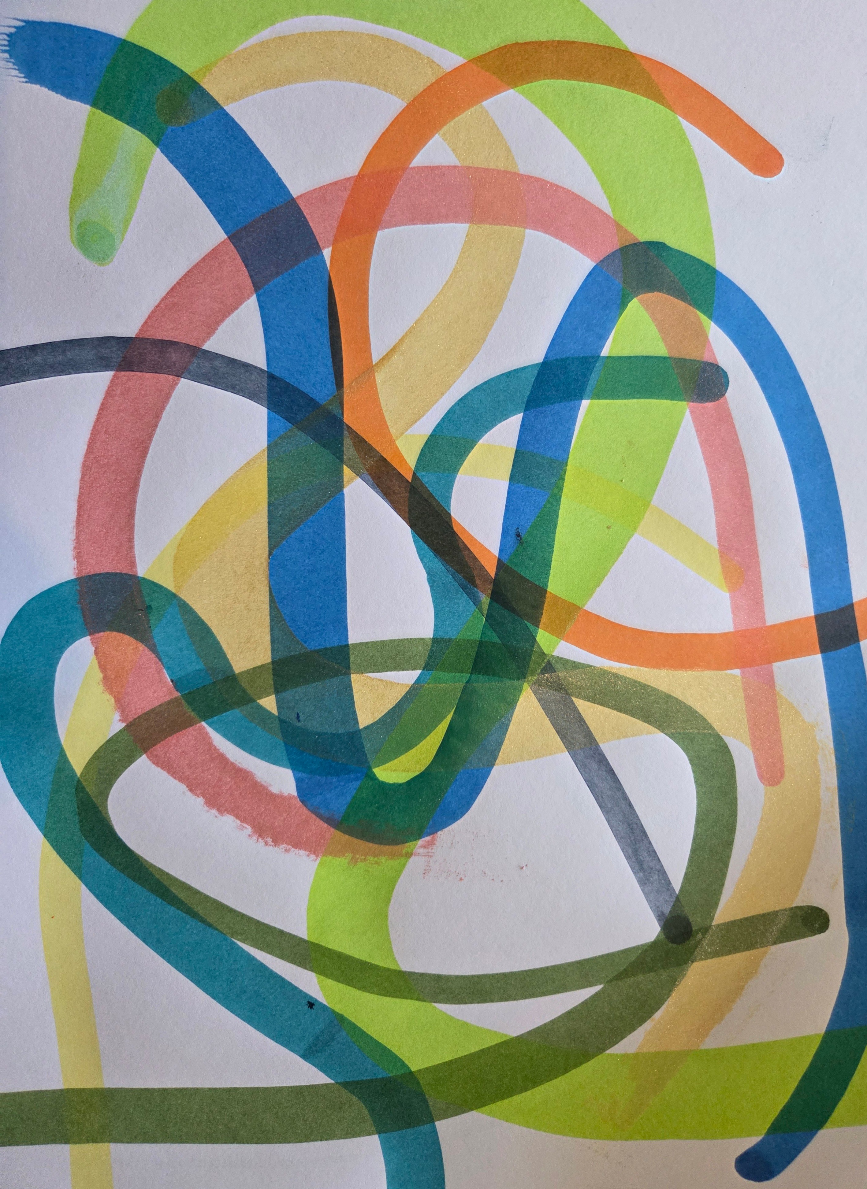 Bright paper lantern with face on it