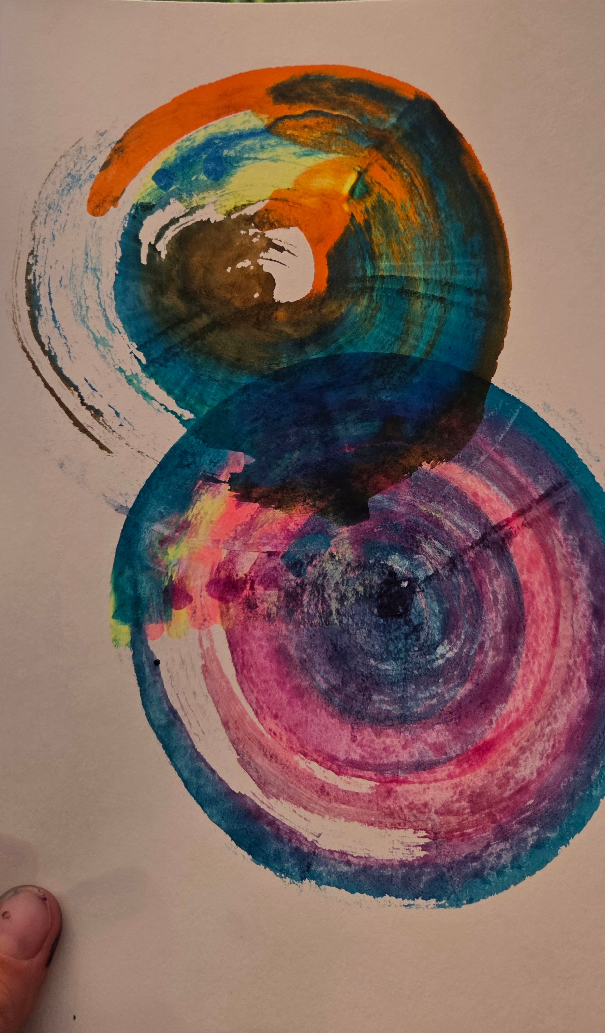 Bright paper lantern with a moon on it